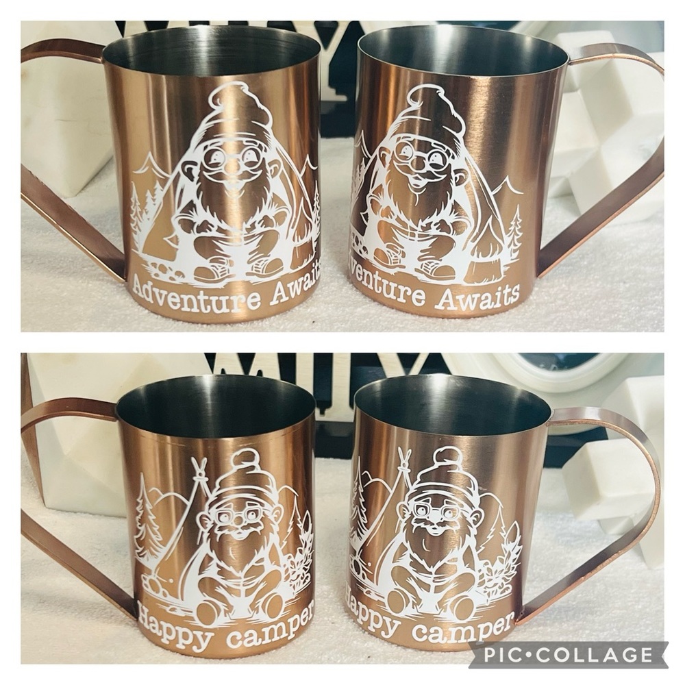16oz Moscow Mules mug set for ur camper/adventurer/traveler